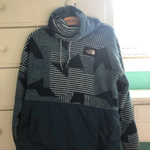 Turquoise blue North Face jacket